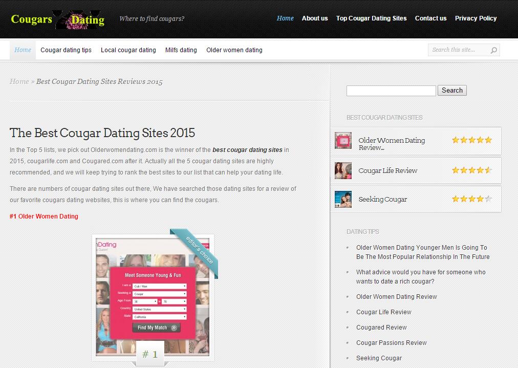 cougar dating